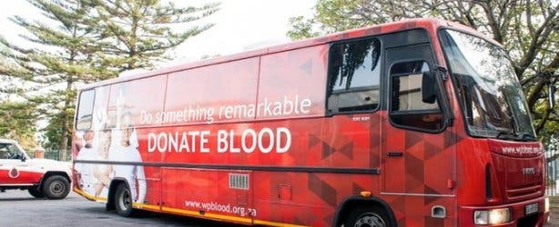 WP Blood moving clinic bus donate