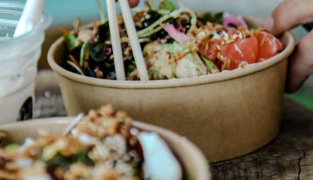 Milk on the beach poke bowl